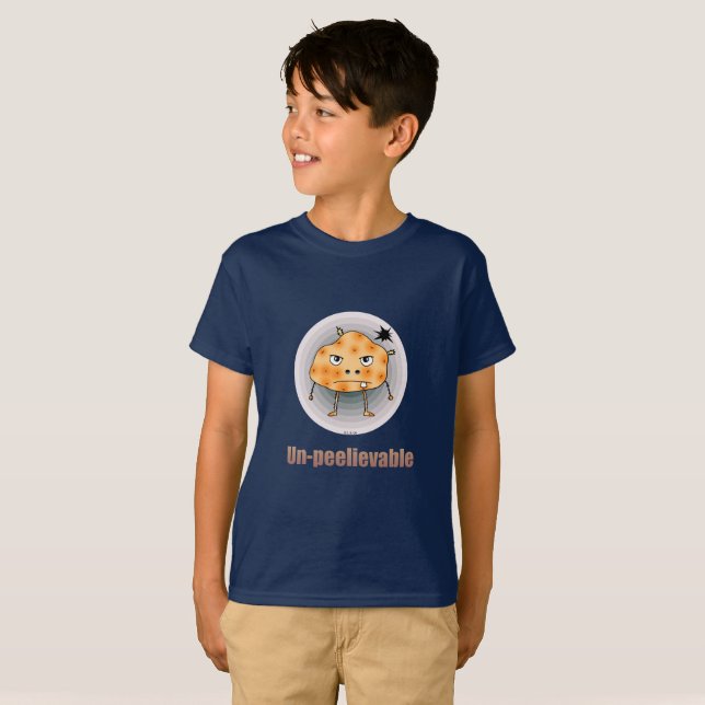 Camiseta Funny Angry Potato – Un-peelievable Art (Frente Completa)