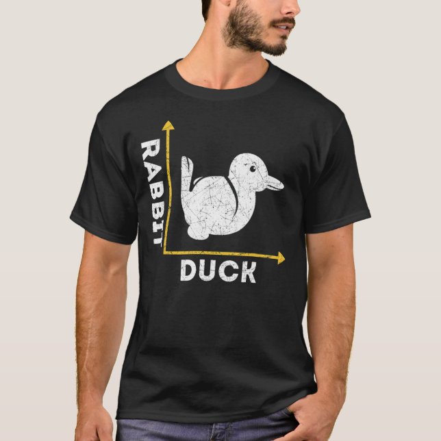 Camiseta Funny Animal Lover Gift Optical Illusion Duck Or R (Frente)