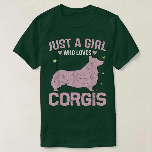Camiseta Funny Animal Lovers Women Just a Girl Who Loves Co (Frente do Design)