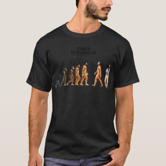 Camiseta Funny Anti Biden Evolution of Man Go Back We Screw