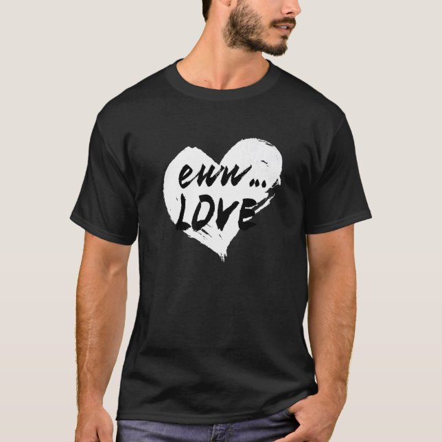 Camiseta Funny Anti Valentines Day Heart Love For Single Pr (Frente)