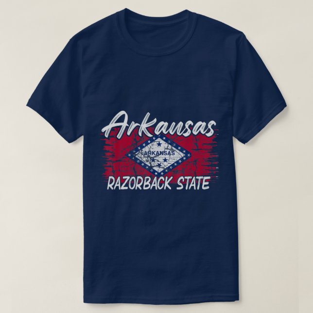 Camiseta Funny Arkansas Razorback State (Frente do Design)