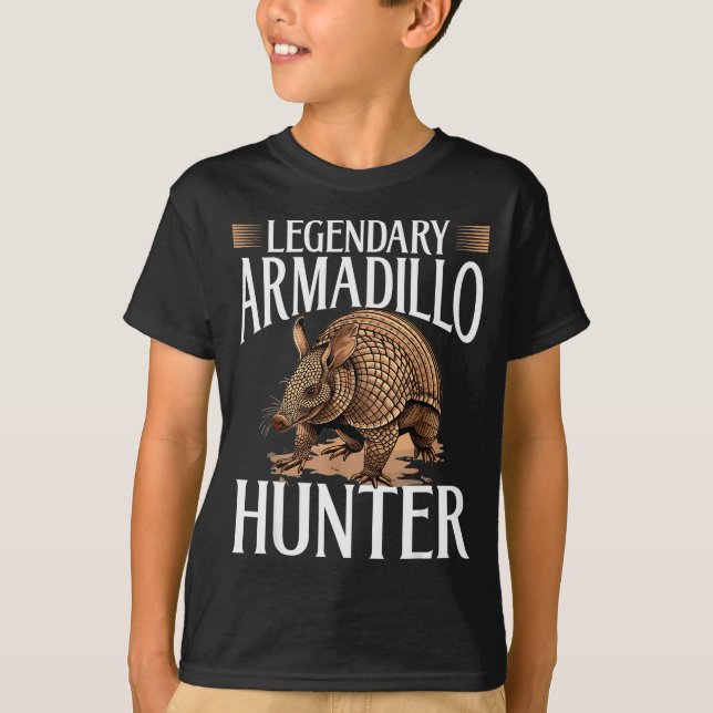 Camiseta Funny Armadillo Animal Legendary Armadillo Hunter  (Frente)