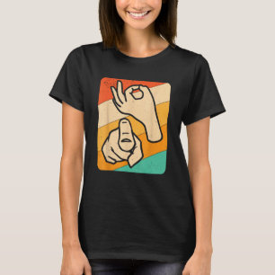 Camiseta Funny ASL American Sign Language, (Explícita) Nove