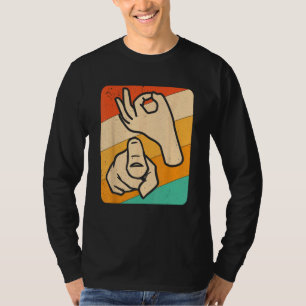 Camiseta Funny ASL American Sign Language, (Explícita) Nove