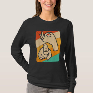 Camiseta Funny ASL American Sign Language, (Explícita) Nove