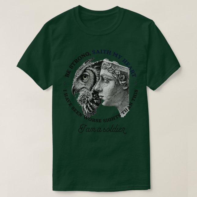 Camiseta Funny Athena Deusa O Iliad Homer Grego Mytholo (Frente do Design)