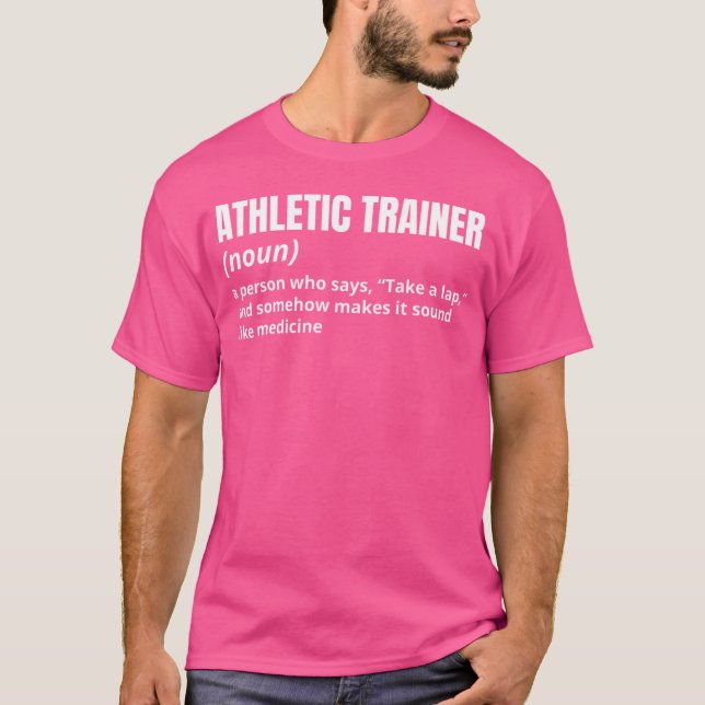 Camiseta Funny Athleticrainer Sportsraining White friend (Frente)