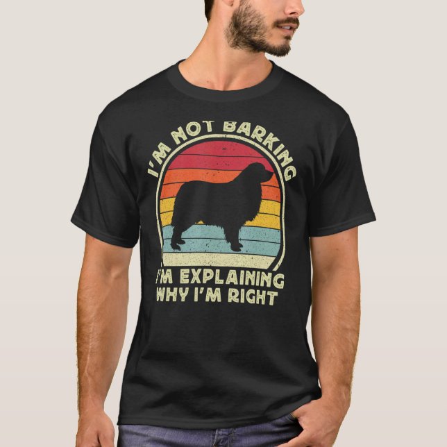 Camiseta Funny Aussie Dog Red Blue Merle australiano Shephe (Frente)