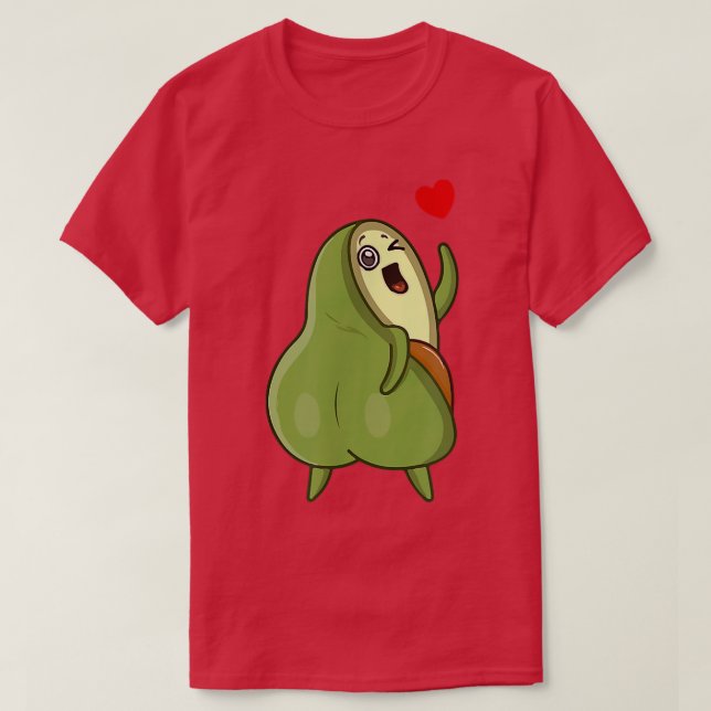 Camiseta Funny Avocado Cat Cute Face Graphic  (Frente do Design)