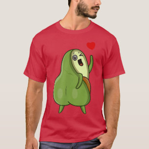 Camiseta Funny Avocado Cat Cute Face Graphic