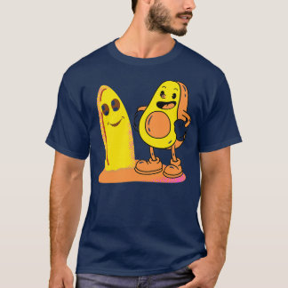 Camiseta Funny Avocado Surfing 24