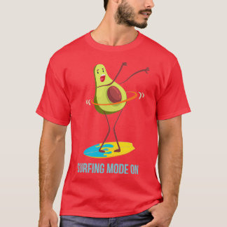 Camiseta Funny Avocado Surfing 42