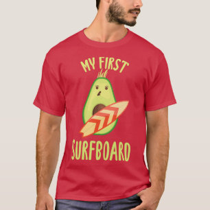 Camiseta Funny Avocado Surfing giffe para surf de amante