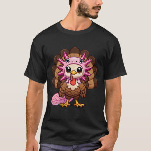 Camiseta Funny Axolote de Ação de Graças Disfarçado de Axo