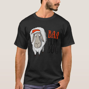 Camiseta Funny Bah Humbug Ovelha Presente de Natal Baa Humb