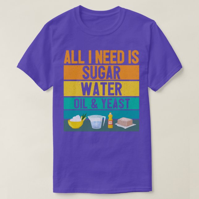 Camiseta Funny Baker Bread Bread Baker Retro (Frente do Design)