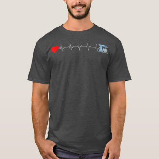 Camiseta Funny Baker Heartbeat Batendo Sobre Mier Bakery