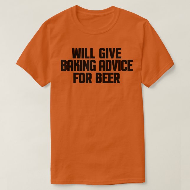 Camiseta Funny Baker Pastry Chef Will Give Baking Advice Fo (Frente do Design)