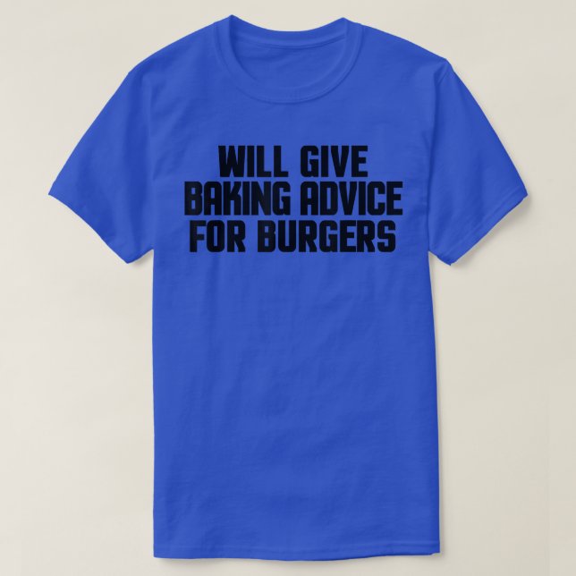 Camiseta Funny Baker Pastry Chef Will Give Baking Advice Fo (Frente do Design)