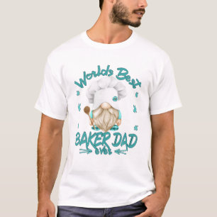 Camiseta Funny Baking Gnome Avô Para O Mundo Melhor Criador