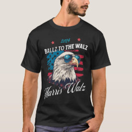 Camiseta Funny Ballz Para Walz Harris Walz 2024