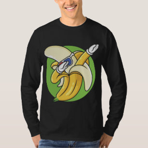 Camiseta Funny Banana Dabbing Dancing Bonito Fruta Vegan Lo