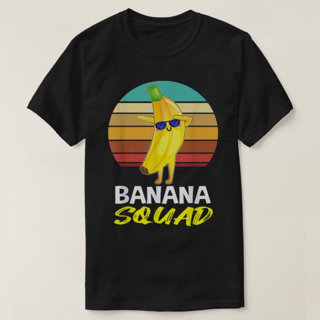 Camiseta Funny Banana Squad Retro Design (Frente do Design)