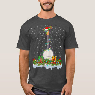 Camiseta Funny Banjo Music Lover Papais noeis Correspondent