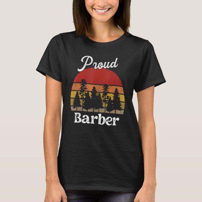 Camiseta Funny Barber Shirts Job Title Professions_1 (Frente)