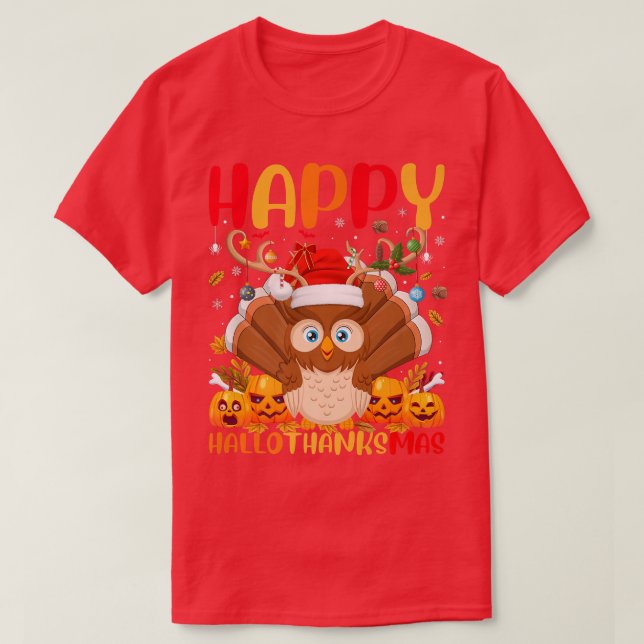 Camiseta Funny Barn Owl Bird Lover Happy Barn Owl HelloThan (Frente do Design)