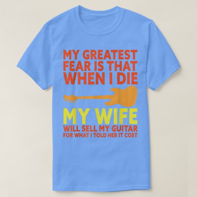 Camiseta Funny Bass Guitar Player Saying Bassist Guitarist  (Frente do Design)