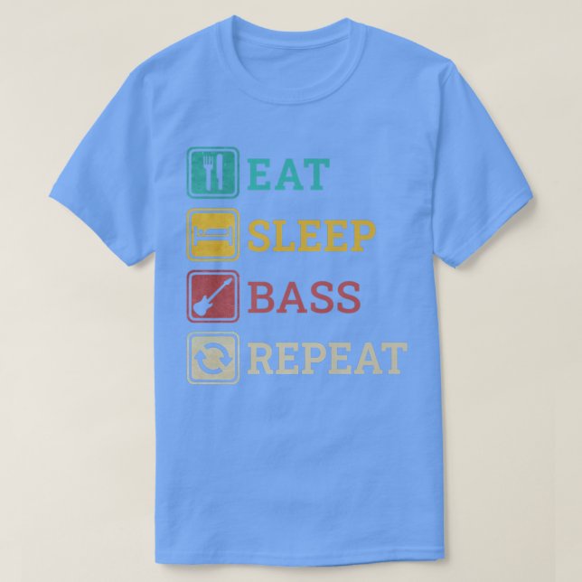 Camiseta Funny Bassist Apparel Guitar for Bass Guitarists R (Frente do Design)