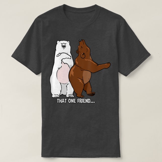 Camiseta Funny Bear Friends  (Frente do Design)