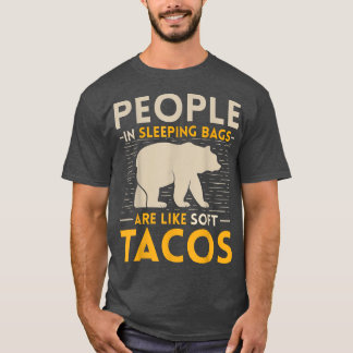 Camiseta Funny Bear Tacos Gift Sleeping 