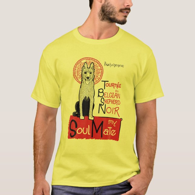 Camiseta Funny Belga Shepherd (Frente)