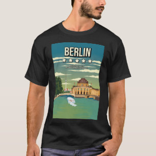 Camiseta Funny Berlin Germany Review Poster de viagens