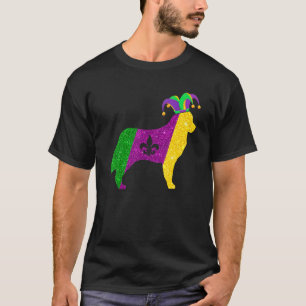 Camiseta Funny Bernese Mountain Dog Mardi Gras Party - Másc