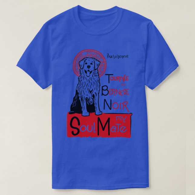 Camiseta Funny Bernese Mountain Dog Owner Gift Bernese Art (Frente do Design)
