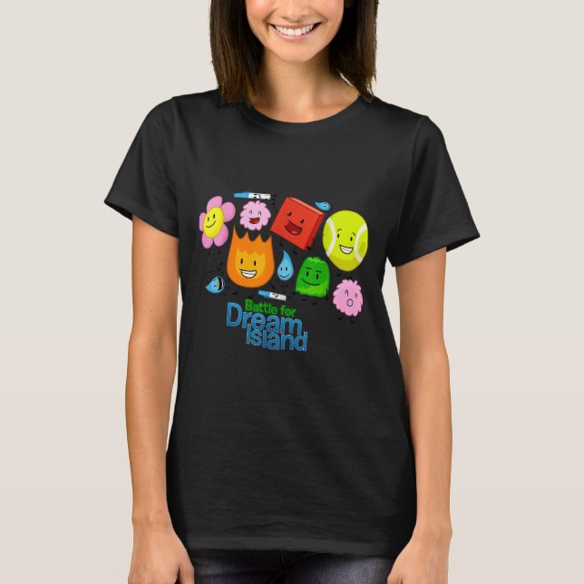 Camiseta Funny Bfdi-battle For Dream-island Kids Graphic Bo (Frente)