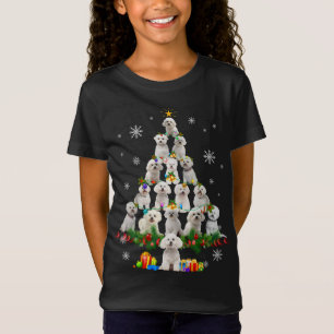 Camiseta Funny Bichon Frise Árvore De Natal Pet Dog Ch