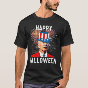 Camiseta Funny Biden Happy Halloween Confusa 4 De Julho U