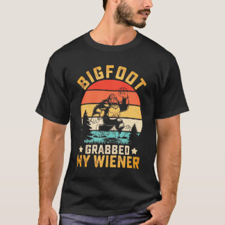 Camiseta Funny Bigfoot Grabbed My Weiner Men's