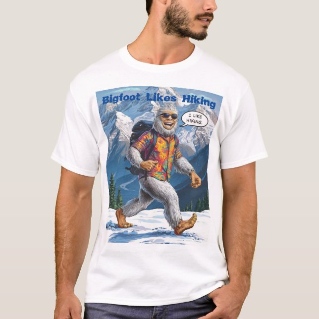 Camiseta Funny Bigfoot Sasquatch Legal Yeti ama Caminhar (Frente)