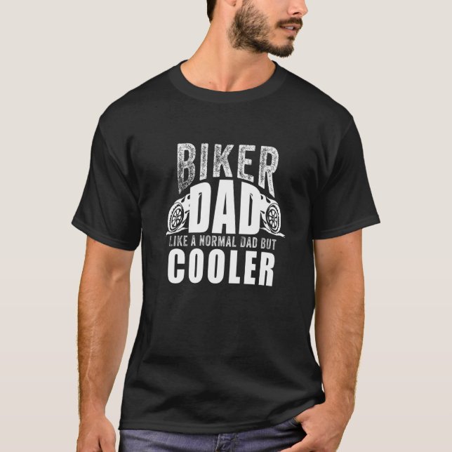 Camiseta Funny Biker Art For Dad Father Motocross Motorcycl (Frente)