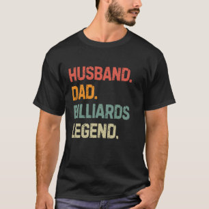 Camiseta Funny Billiards Pai Marido Billiards Legenda Fathe