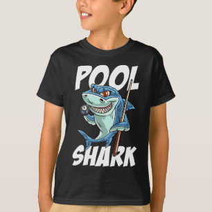 Camiseta Funny Billiards Piscina Shark Snooker Hall Piada B