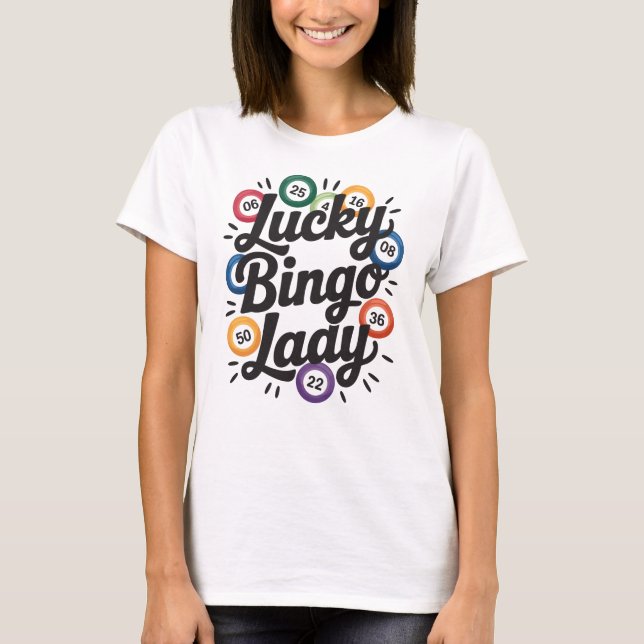 Camiseta Funny Bingo Lover Design – Bingo Player Gift (Frente)