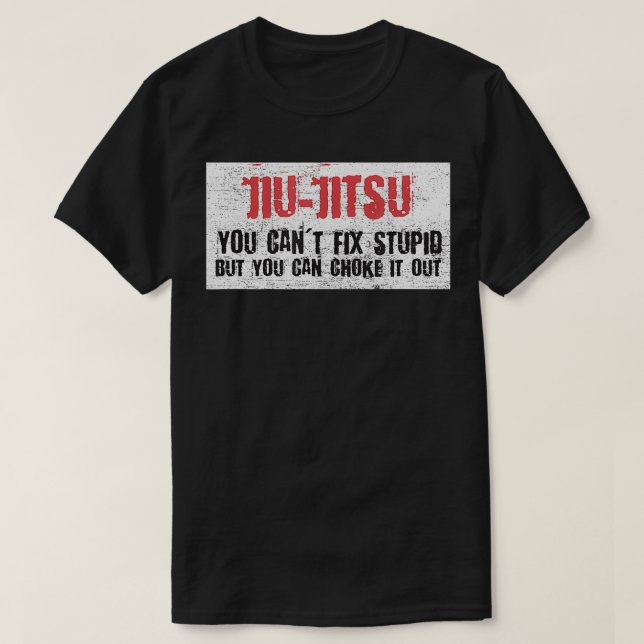 Camiseta Funny BJJ MMA Design Jiu Jitsu 13 (Frente do Design)