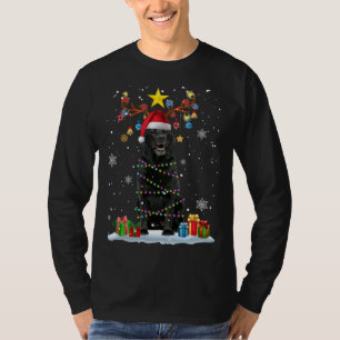 Camiseta Funny Black Lab Cachorro de Natal Reindet de Natal